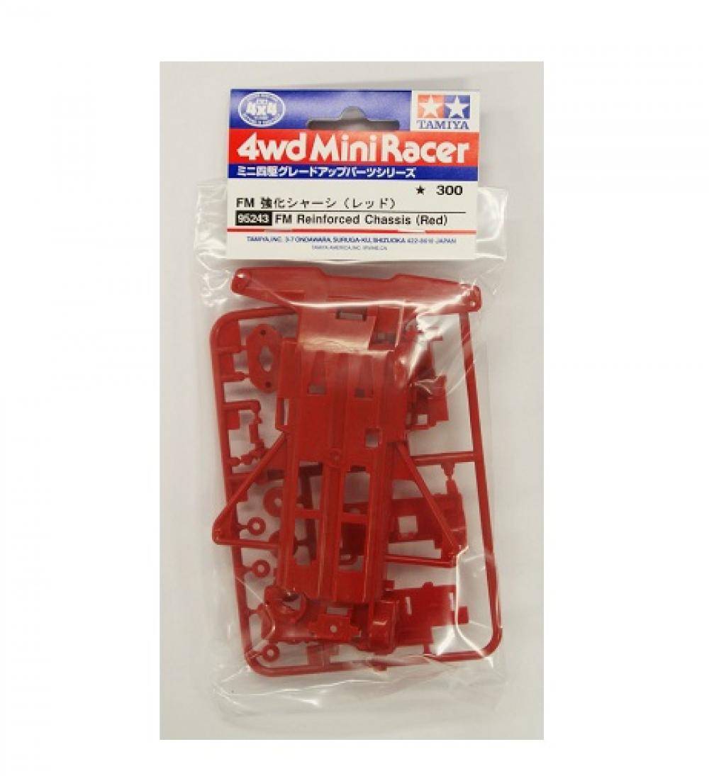 Tamiya 95243 Mini 4WD FM Reinforced Chassis (Red)
