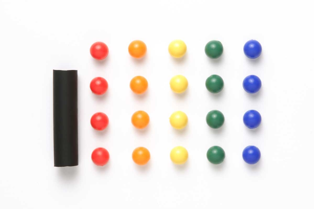 Tamiya 15386 Mini 4WD Stabilizer Ball Cap (Bright)