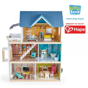 HAPE Little Room Doll House with Furniture