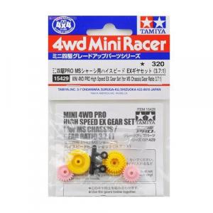 Tamiya 15429 Mini 4WD PRO High Speed EX Gear Set (for MS Chassis/Gear Ratio 3.7:1)